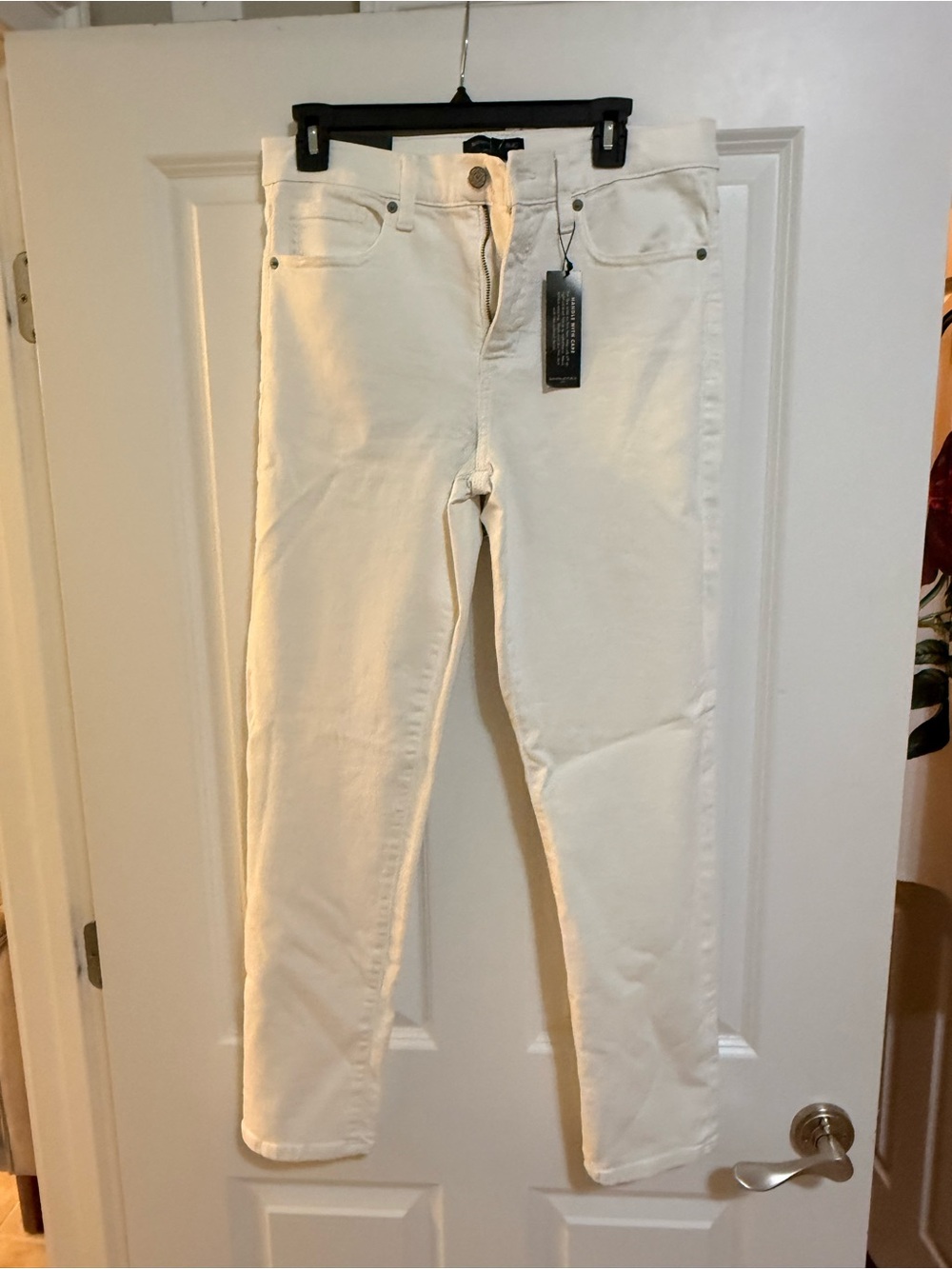 Banana republic white jeans high rise slim nwt 29/8 tall